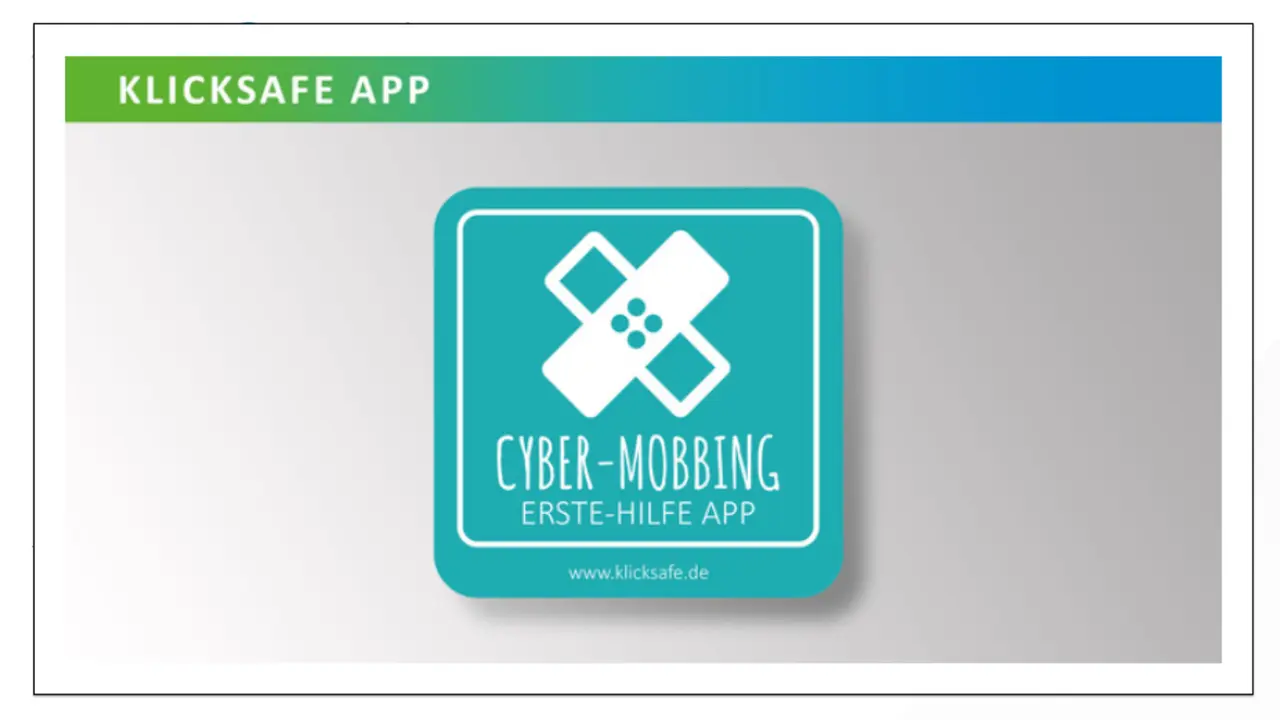 Vorschaubild Erste-Hilfe-App Cybermobbing Klicksafe 