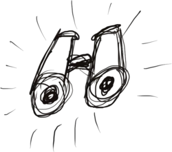 Scribble: Fernglas