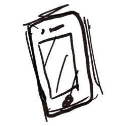 Gescribeltes Handy