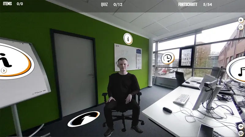 Büro eines Fachinformatikers