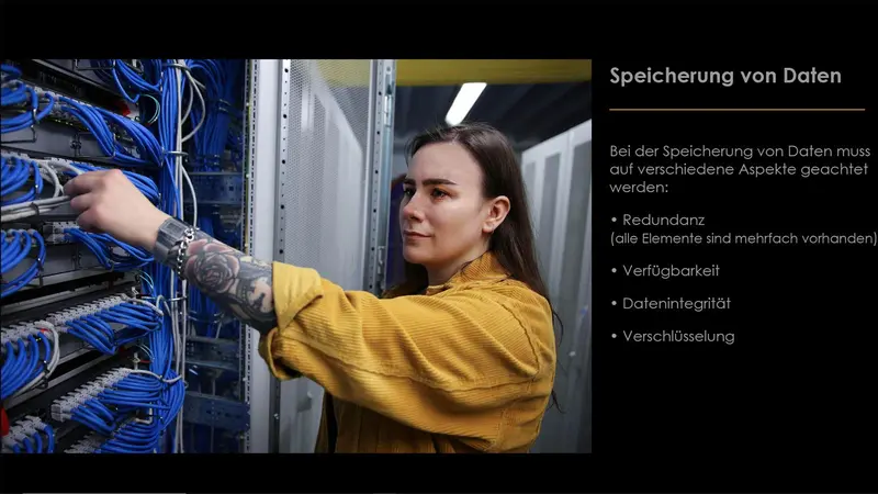 Aspekte bei der Datenspeicherung