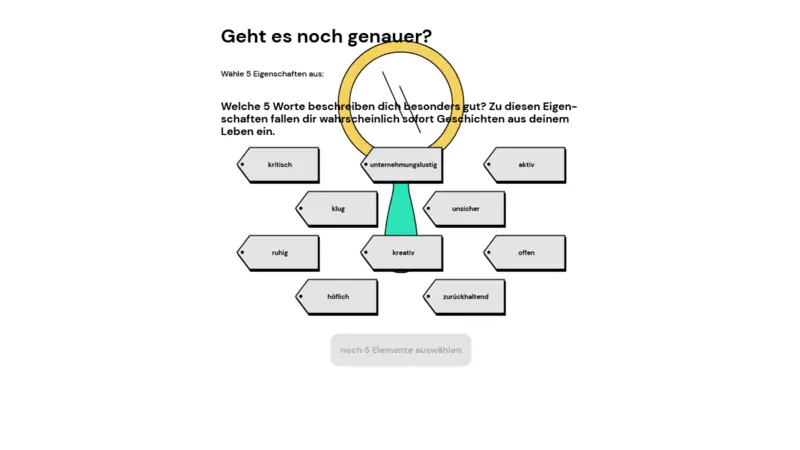 Auszug Ingame: Sortierung Eigenschaften