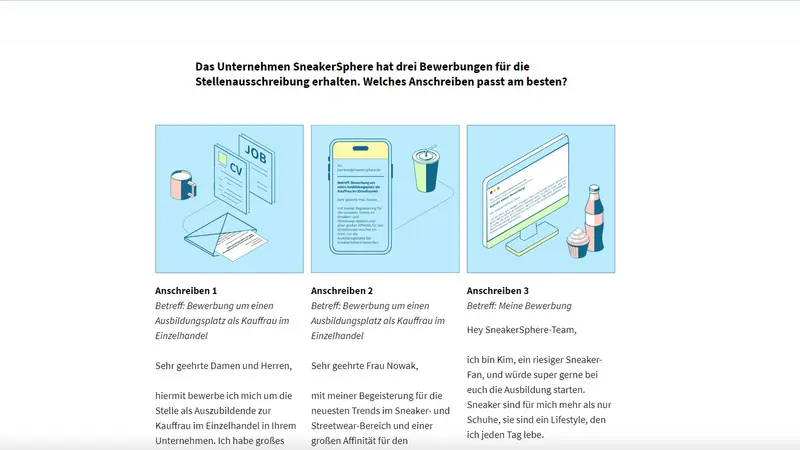 Screen "Bewer, wie, was?"