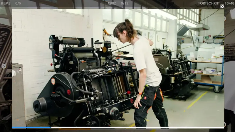 Screenshot Berufsfeldpanorama Medienberufe Produktion