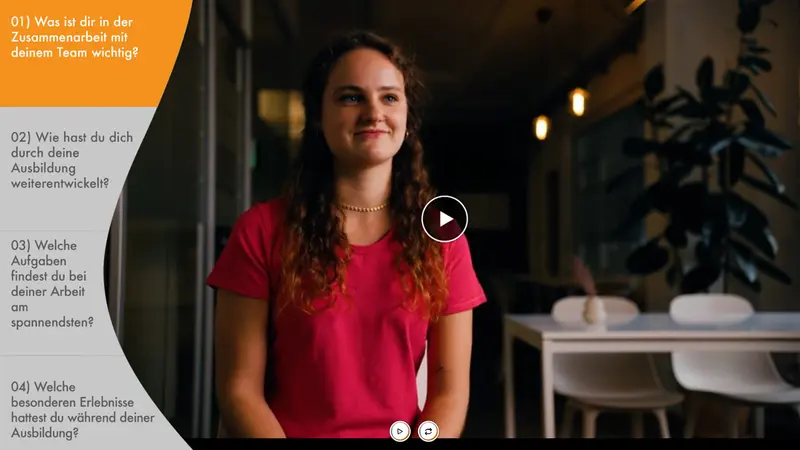 Interview mit einer Auszubildenden