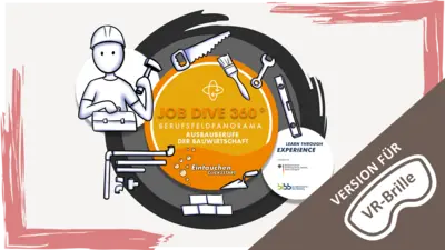 Startseite der VR-Version des Berufsfeldpanoramas Ausbau